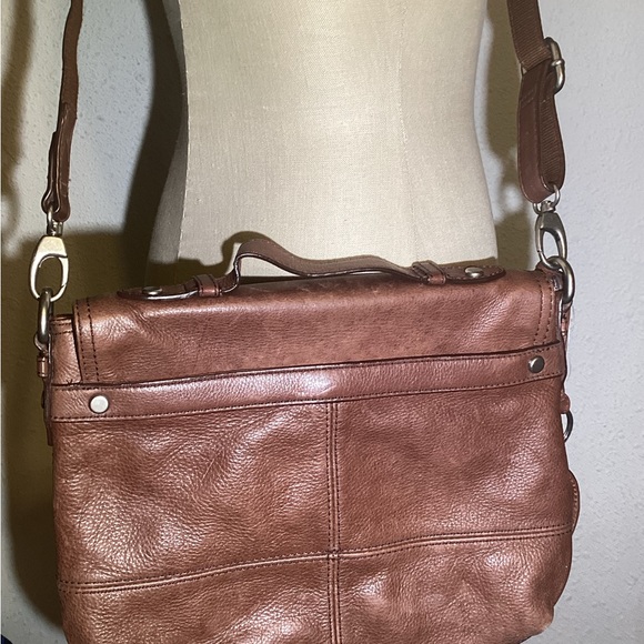 Fossil Maddox Top Handle Shoulder‎ Mini Briefcase Bag Purse Long Live Vintage - Picture 5 of 12